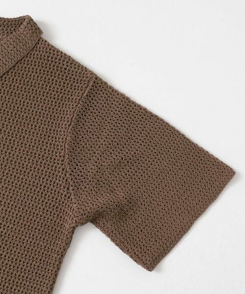 URBAN RESEARCH ITEMS / アーバンリサーチ アイテムズ シャツ・ブラウス | 透かし編みニットレギュラーカラーシャツ | 詳細10