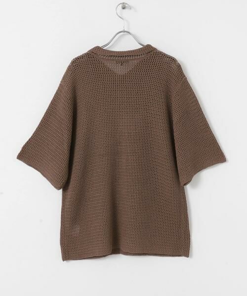 URBAN RESEARCH ITEMS / アーバンリサーチ アイテムズ シャツ・ブラウス | 透かし編みニットレギュラーカラーシャツ | 詳細11