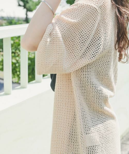 URBAN RESEARCH ITEMS / アーバンリサーチ アイテムズ シャツ・ブラウス | 透かし編みニットレギュラーカラーシャツ | 詳細18