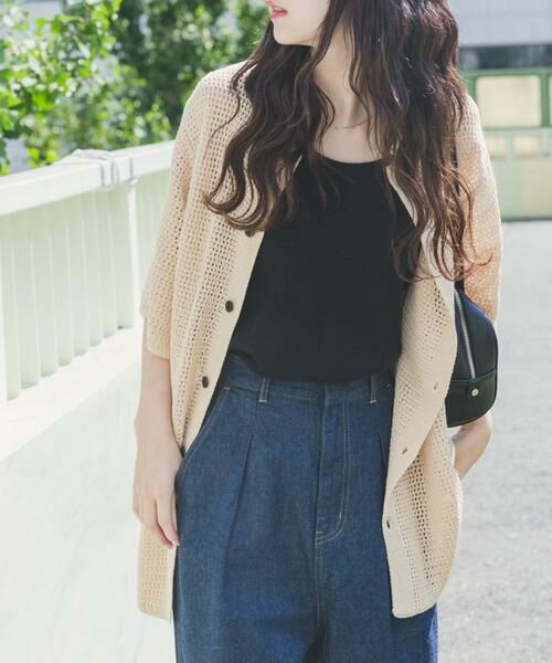 URBAN RESEARCH ITEMS / アーバンリサーチ アイテムズ シャツ・ブラウス | 透かし編みニットレギュラーカラーシャツ | 詳細19