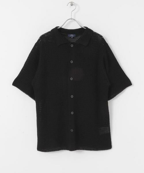 URBAN RESEARCH ITEMS / アーバンリサーチ アイテムズ シャツ・ブラウス | 透かし編みニットレギュラーカラーシャツ | 詳細29