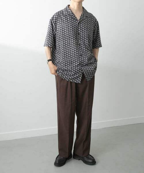 URBAN RESEARCH ITEMS / アーバンリサーチ アイテムズ シャツ・ブラウス | ジオメトリックプリントオープンカラーシャツA | 詳細10