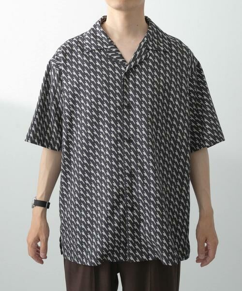 URBAN RESEARCH ITEMS / アーバンリサーチ アイテムズ シャツ・ブラウス | ジオメトリックプリントオープンカラーシャツA | 詳細12