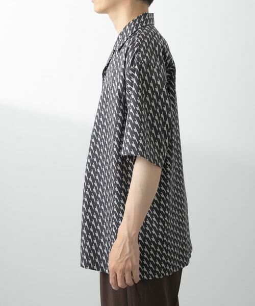 URBAN RESEARCH ITEMS / アーバンリサーチ アイテムズ シャツ・ブラウス | ジオメトリックプリントオープンカラーシャツA | 詳細13