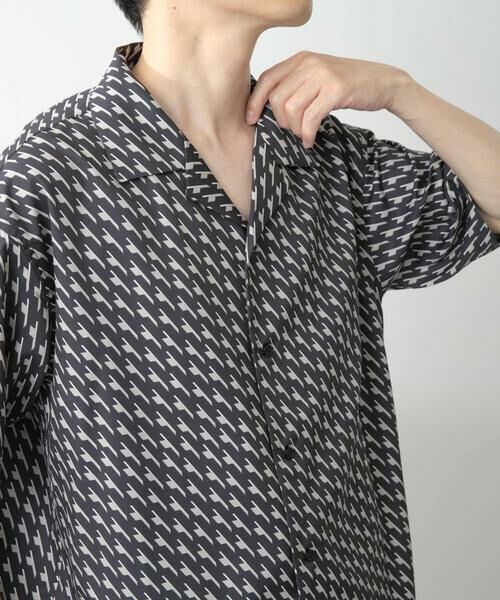 URBAN RESEARCH ITEMS / アーバンリサーチ アイテムズ シャツ・ブラウス | ジオメトリックプリントオープンカラーシャツA | 詳細5