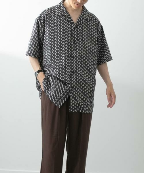 URBAN RESEARCH ITEMS / アーバンリサーチ アイテムズ シャツ・ブラウス | ジオメトリックプリントオープンカラーシャツA | 詳細9