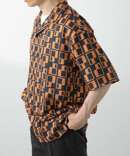 URBAN RESEARCH ITEMS / アーバンリサーチ アイテムズ シャツ・ブラウス | ジオメトリックプリントオープンカラーシャツB | 詳細2