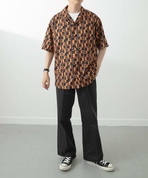 URBAN RESEARCH ITEMS / アーバンリサーチ アイテムズ シャツ・ブラウス | ジオメトリックプリントオープンカラーシャツB | 詳細5