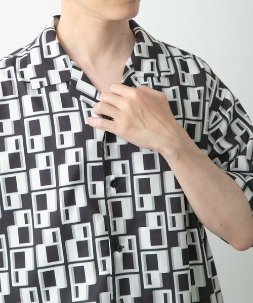 URBAN RESEARCH ITEMS / アーバンリサーチ アイテムズ シャツ・ブラウス | ジオメトリックプリントオープンカラーシャツB | 詳細11