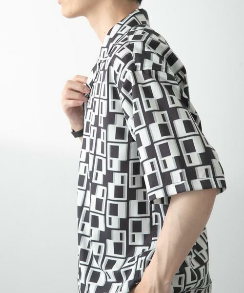 URBAN RESEARCH ITEMS / アーバンリサーチ アイテムズ シャツ・ブラウス | ジオメトリックプリントオープンカラーシャツB | 詳細12