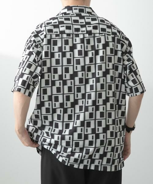 URBAN RESEARCH ITEMS / アーバンリサーチ アイテムズ シャツ・ブラウス | ジオメトリックプリントオープンカラーシャツB | 詳細15
