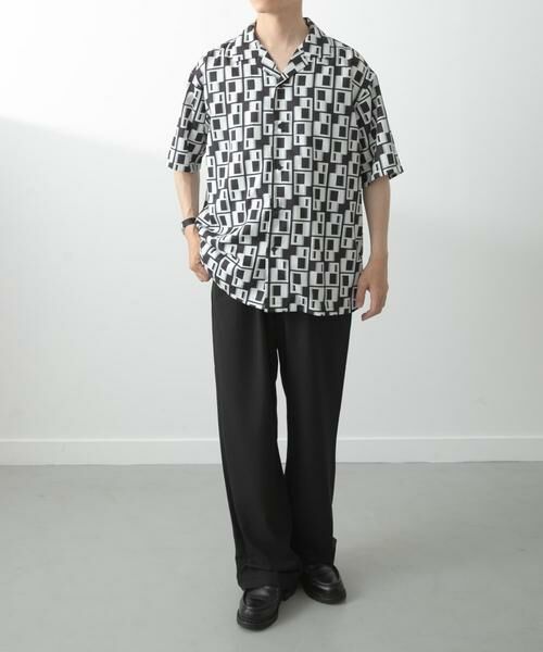URBAN RESEARCH ITEMS / アーバンリサーチ アイテムズ シャツ・ブラウス | ジオメトリックプリントオープンカラーシャツB | 詳細17