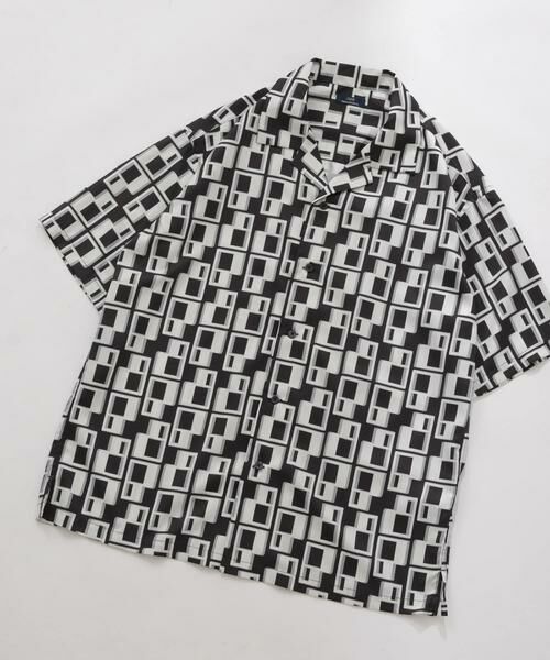 URBAN RESEARCH ITEMS / アーバンリサーチ アイテムズ シャツ・ブラウス | ジオメトリックプリントオープンカラーシャツB | 詳細18