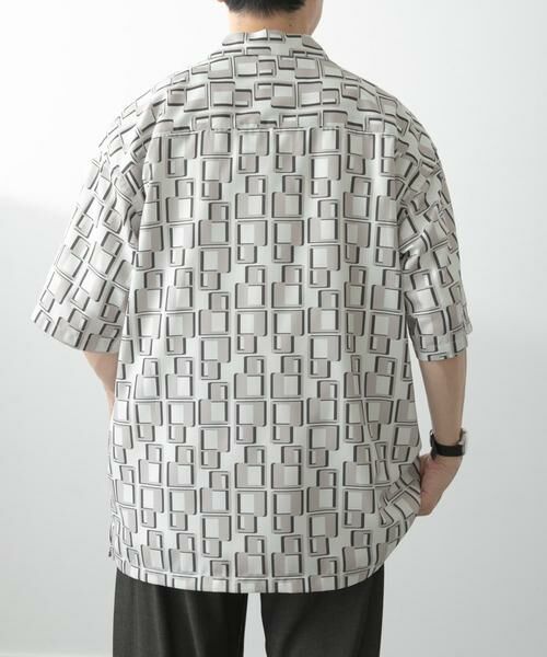 URBAN RESEARCH ITEMS / アーバンリサーチ アイテムズ シャツ・ブラウス | ジオメトリックプリントオープンカラーシャツB | 詳細28