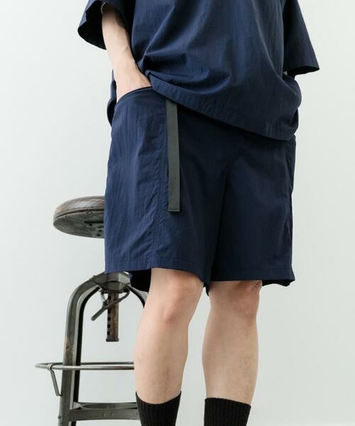URBAN RESEARCH ITEMS / アーバンリサーチ アイテムズ ショート・ハーフ・半端丈パンツ | 『撥水/イージーケア/接触冷感/UVカット』タスランナイロンウェビングベルトショーツ | 詳細2