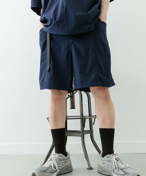 URBAN RESEARCH ITEMS / アーバンリサーチ アイテムズ ショート・ハーフ・半端丈パンツ | 『撥水/イージーケア/接触冷感/UVカット』タスランナイロンウェビングベルトショーツ | 詳細3