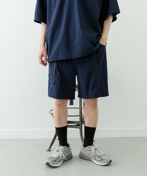 URBAN RESEARCH ITEMS / アーバンリサーチ アイテムズ ショート・ハーフ・半端丈パンツ | 『撥水/イージーケア/接触冷感/UVカット』タスランナイロンウェビングベルトショーツ | 詳細4