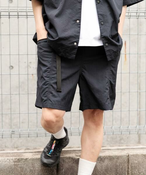 URBAN RESEARCH ITEMS / アーバンリサーチ アイテムズ ショート・ハーフ・半端丈パンツ | 『撥水/イージーケア/接触冷感/UVカット』タスランナイロンウェビングベルトショーツ | 詳細15