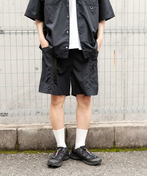 URBAN RESEARCH ITEMS / アーバンリサーチ アイテムズ ショート・ハーフ・半端丈パンツ | 『撥水/イージーケア/接触冷感/UVカット』タスランナイロンウェビングベルトショーツ | 詳細17