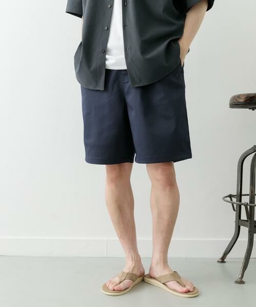 URBAN RESEARCH ITEMS/アーバンリサーチ アイテムズ マシンウォッシャブルピケイージーショーツ ネイビー M
