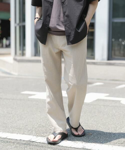 URBAN RESEARCH ITEMS / アーバンリサーチ アイテムズ その他パンツ | 『セットアップ対応』天然素材リネンコットンウエストイージーパンツ | 詳細22