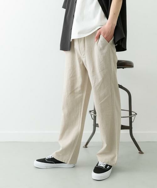 URBAN RESEARCH ITEMS / アーバンリサーチ アイテムズ その他パンツ | 『セットアップ対応』天然素材リネンコットンウエストイージーパンツ | 詳細26