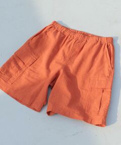 URBAN RESEARCH ITEMS / アーバンリサーチ アイテムズ ショート・ハーフ・半端丈パンツ | 『セットアップ対応』天然素材リネンコットンイージーカーゴショーツ
