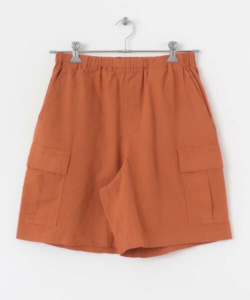 URBAN RESEARCH ITEMS / アーバンリサーチ アイテムズ ショート・ハーフ・半端丈パンツ | 『セットアップ対応』天然素材リネンコットンイージーカーゴショーツ | 詳細7