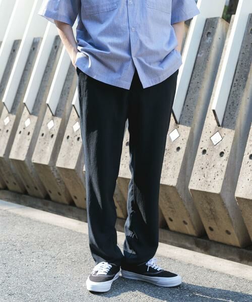 URBAN RESEARCH ITEMS / アーバンリサーチ アイテムズ その他パンツ | 『イージーケア/速乾/UVカット』『セットアップ対応』クイックドライリネンタッチイージーパンツ(ブラック)
