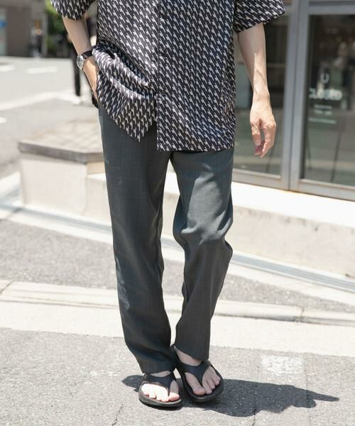 URBAN RESEARCH ITEMS / アーバンリサーチ アイテムズ その他パンツ | 『イージーケア/速乾/UVカット』『セットアップ対応』クイックドライリネンタッチイージーパンツ(チャコールグレー)