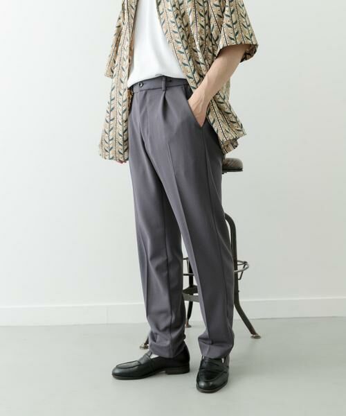 URBAN RESEARCH ITEMS / アーバンリサーチ アイテムズ その他パンツ | 梨地ジャガードピンタックパンツ | 詳細8