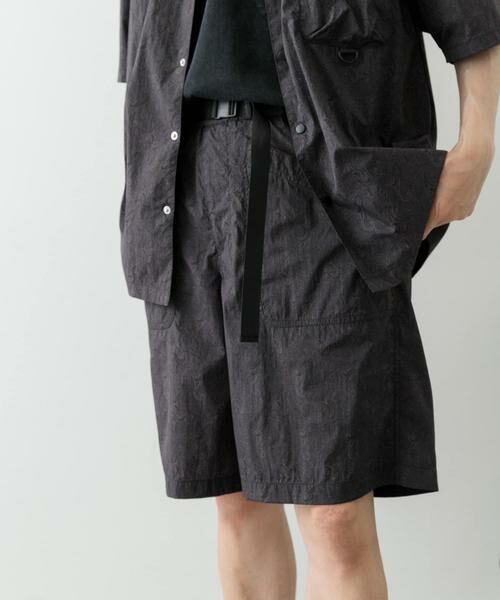 URBAN RESEARCH ITEMS/アーバンリサーチ アイテムズ 『セットアップ対応』Nylon Paisley Shorts ブラック M URBAN RESEARCH ITEMS/アーバンリサーチ アイテムズ 『セットアップ対応』Nylon Paisley Shorts ブラック M