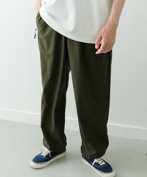 URBAN RESEARCH ITEMS/アーバンリサーチ アイテムズ ナイロンストレッチイージーパンツ カーキ L URBAN RESEARCH ITEMS/アーバンリサーチ アイテムズ ナイロンストレッチイージーパンツ カーキ L