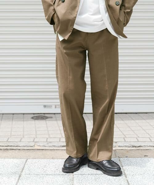 URBAN RESEARCH ITEMS / アーバンリサーチ アイテムズ その他パンツ | 『セットアップ対応』Linen Blend Trousers | 詳細4