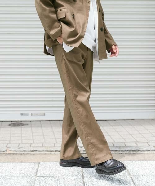 URBAN RESEARCH ITEMS / アーバンリサーチ アイテムズ その他パンツ | 『セットアップ対応』Linen Blend Trousers | 詳細5