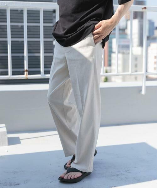 URBAN RESEARCH ITEMS / アーバンリサーチ アイテムズ その他パンツ | 『セットアップ対応』Linen Blend Trousers | 詳細17