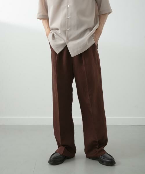 URBAN RESEARCH ITEMS / アーバンリサーチ アイテムズ その他パンツ | Linen Blend Tapered Pants | 詳細1
