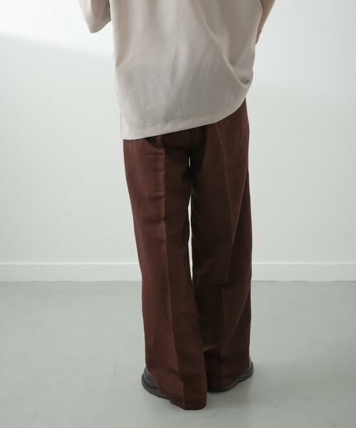 URBAN RESEARCH ITEMS / アーバンリサーチ アイテムズ その他パンツ | Linen Blend Tapered Pants | 詳細3