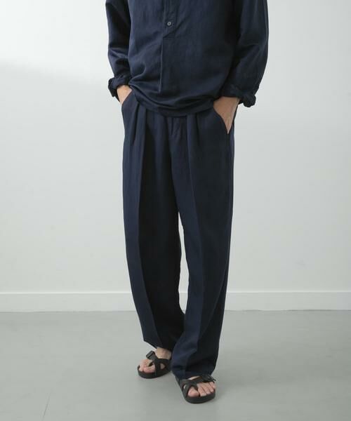 URBAN RESEARCH ITEMS / アーバンリサーチ アイテムズ その他パンツ | Linen Blend Tapered Pants | 詳細12