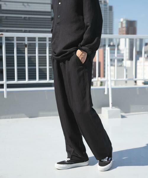 URBAN RESEARCH ITEMS / アーバンリサーチ アイテムズ その他パンツ | Linen Blend Tapered Pants | 詳細26