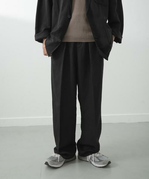URBAN RESEARCH ITEMS / アーバンリサーチ アイテムズ その他パンツ | Linen Blend Tapered Pants | 詳細28