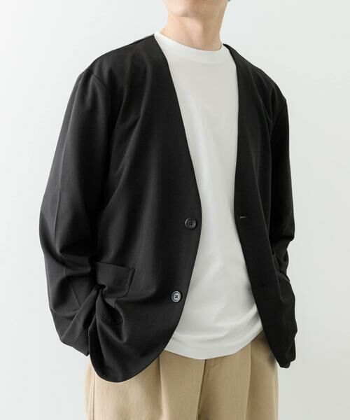 URBAN RESEARCH ITEMS / アーバンリサーチ アイテムズ その他アウター | 梨地ジャガードノーラペルジャケット | 詳細1