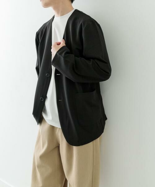 URBAN RESEARCH ITEMS / アーバンリサーチ アイテムズ その他アウター | 梨地ジャガードノーラペルジャケット | 詳細4