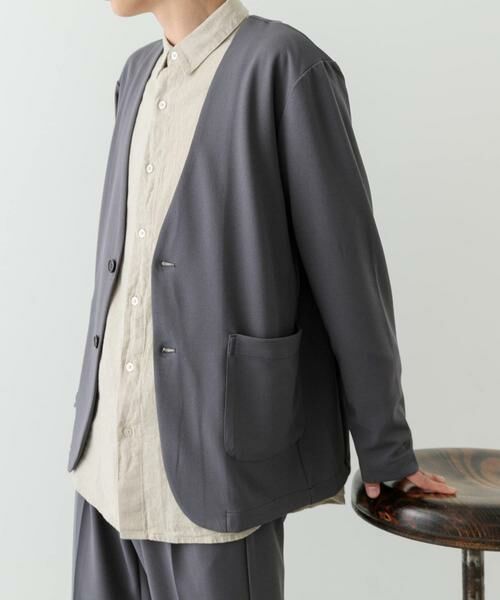 URBAN RESEARCH ITEMS / アーバンリサーチ アイテムズ その他アウター | 梨地ジャガードノーラペルジャケット | 詳細8