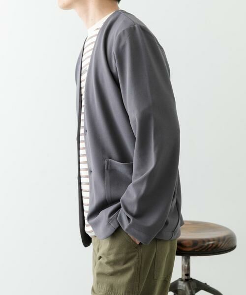 URBAN RESEARCH ITEMS / アーバンリサーチ アイテムズ その他アウター | 梨地ジャガードノーラペルジャケット | 詳細10