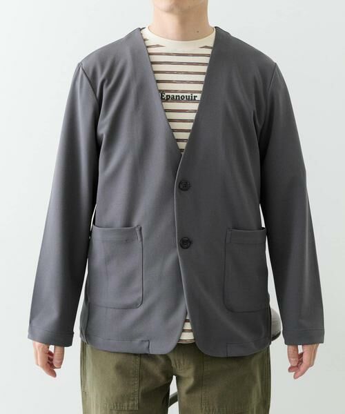 URBAN RESEARCH ITEMS / アーバンリサーチ アイテムズ その他アウター | 梨地ジャガードノーラペルジャケット | 詳細13