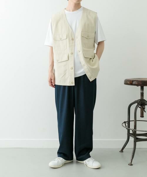 URBAN RESEARCH ITEMS / アーバンリサーチ アイテムズ ベスト | マルチポケットVネックベスト | 詳細4