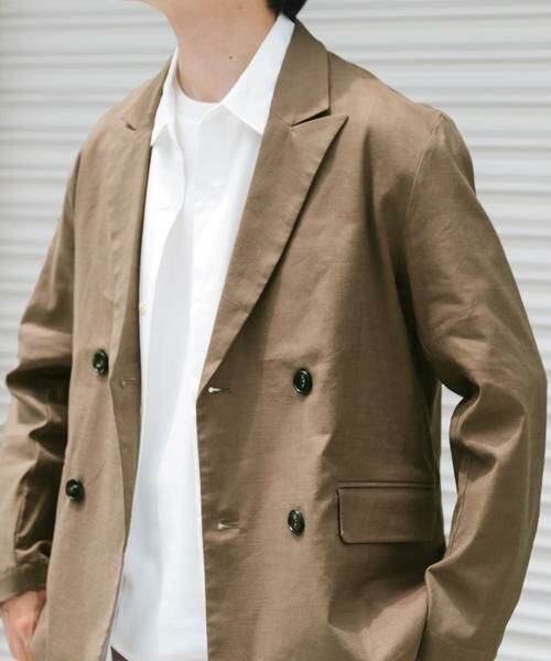 URBAN RESEARCH ITEMS / アーバンリサーチ アイテムズ その他アウター | 『セットアップ対応』Linen Blend Double Jacket | 詳細1