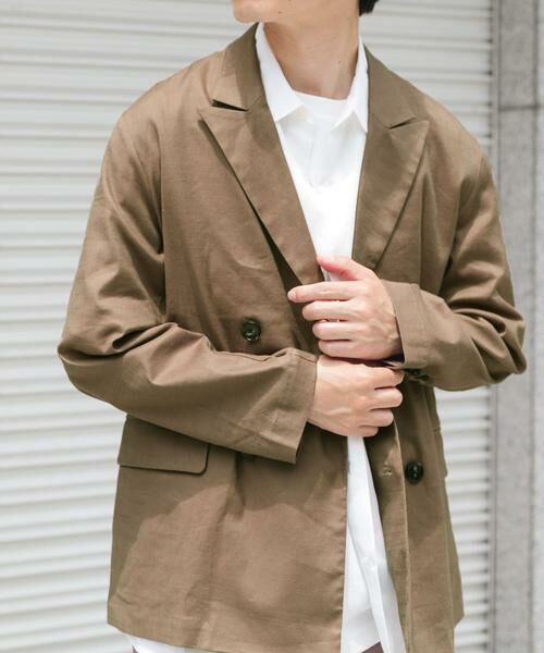 URBAN RESEARCH ITEMS / アーバンリサーチ アイテムズ その他アウター | 『セットアップ対応』Linen Blend Double Jacket | 詳細2