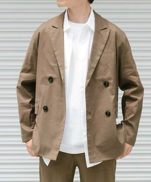 URBAN RESEARCH ITEMS / アーバンリサーチ アイテムズ その他アウター | 『セットアップ対応』Linen Blend Double Jacket | 詳細3